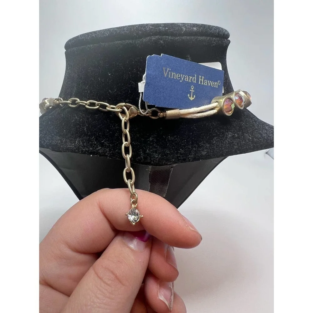 NWT Vineyard Haven‎ custom crystal necklace